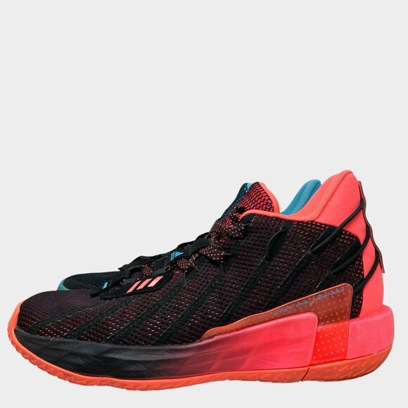 Adidas Dame 7 Mens 8 Black Red Basketball Shoes Performance Ima Visionary - Picture 7 of 13